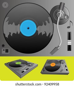 Illustration of a turntable