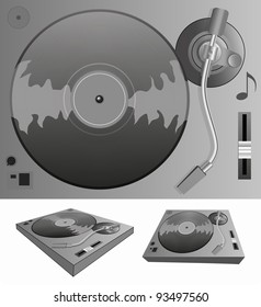 Illustration of a turntable