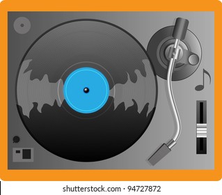 Illustration of a turntable