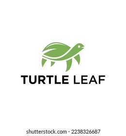 Illustration Turtle leaf abstract design vector