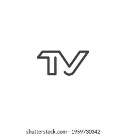 The Illustration of TV logo