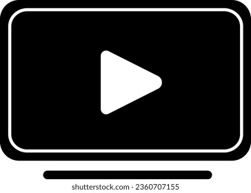 illustration of a TV screen on a transparent background