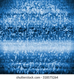 An Illustration Of A TV Static Noise With A Hand Print. Not Auto-trace.