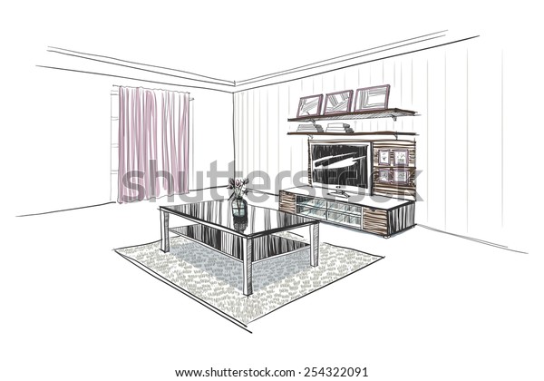 illustration-tv-wall-interior-hand-600w-254322091.jpg