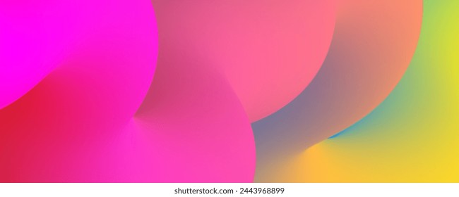 illustration of twisted colorful shapes. Vector illustration