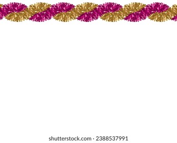 Illustration of twisted mall ornament