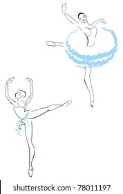 Illustration of Two ballerinas