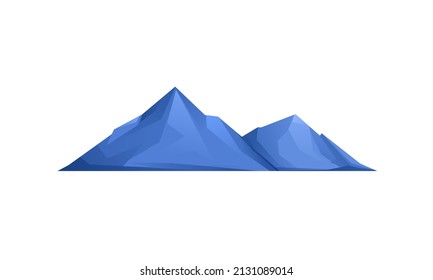 Illustration of two blue mountains scenery 