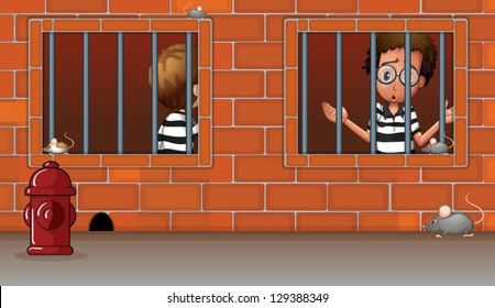 Illustration the two boys