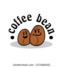 illustration of two coffee beans. good for any business related to coffee.