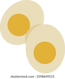 Illustration of Two Eggs Simple