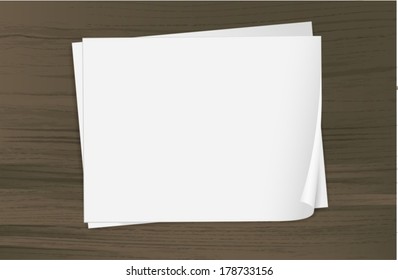 Illustration of the two empty sheets of bondpapers