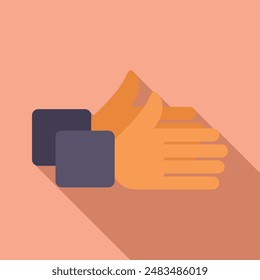 Illustration of two hands clapping, showing appreciation and support