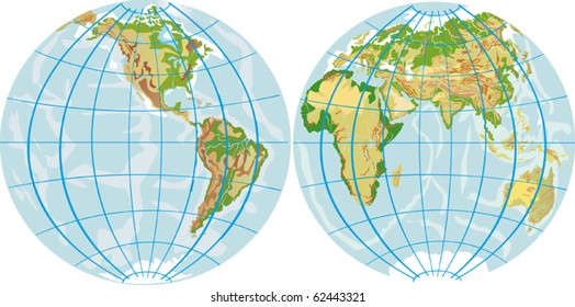 Globe Hemispheres Images, Stock Photos & Vectors  Shutterstock