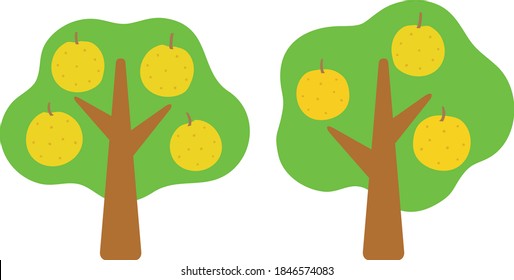 Ilustración de dos peras