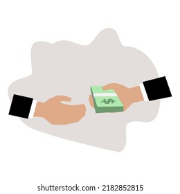 Illustration Two People Making Payment Transactions Stock Vector ...