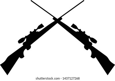 illustration of two riffle flat design