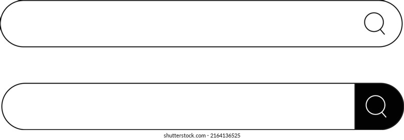 illustration of two type search box on a search engine;