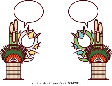 Illustration of two types of dragon characters