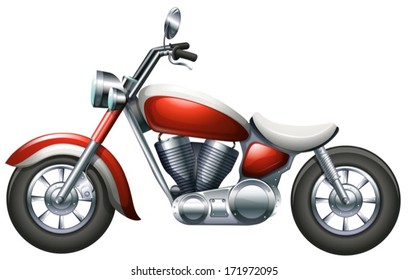 Illustration of a two-wheeled transportation on a white background