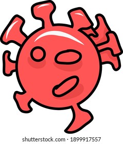 ilustración de un tipo de virus
