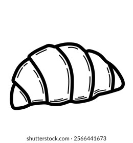 illustration of a typical French Croissant icon