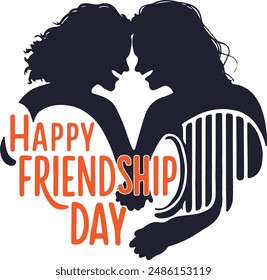 Illustration of Typography for Happy Friendship Day