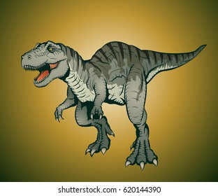 Illustration of tyrannosaurus rex