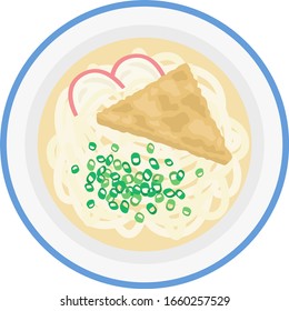 Illustration of udon.
Illustration of noodles.