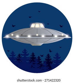 illustration. UFO 