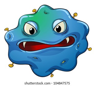 Illustration of an ugly virus