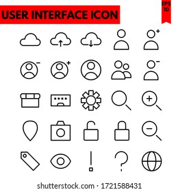 ilustración de un icono plano ui