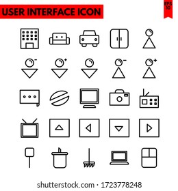 ilustración de icono plano Ui