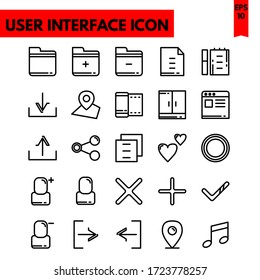 ilustración de icono plano Ui