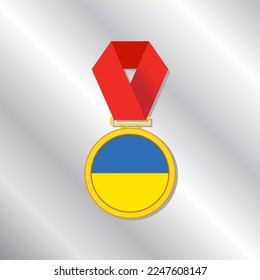 Illustration des Flaggenmusters der Ukraine