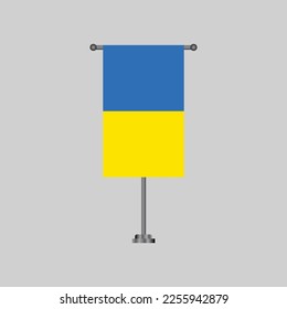 Illustration of Ukraine flag Template