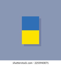 Illustration of Ukraine flag Template