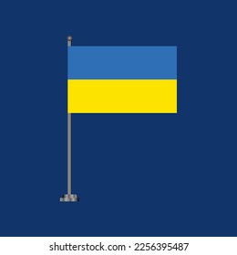 Illustration of Ukraine flag Template