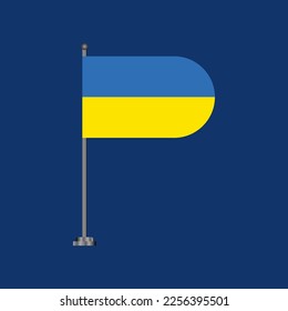 Ilustración de la plantilla de bandera de Ucrania