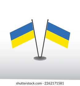 Illustration of Ukraine flag Template