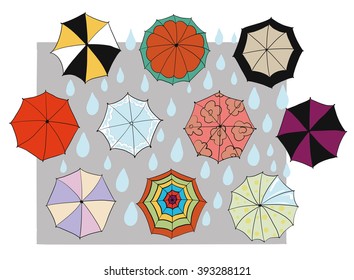 It is an illustration of an umbrella.