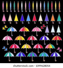 Illustration of the umbrella,
I designed an umbrella cutely,
