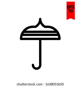 illustration of umbrella flat icon