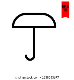 illustration of umbrella flat icon