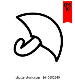 illustration of umbrella flat icon