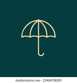 illustration of umbrella icon vector image