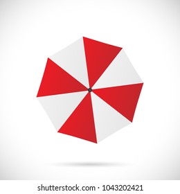 Illustration of an umbrella isolated on a white background.