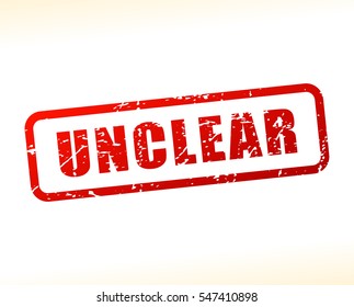 10 Clear unclear word vector Images, Stock Photos & Vectors | Shutterstock