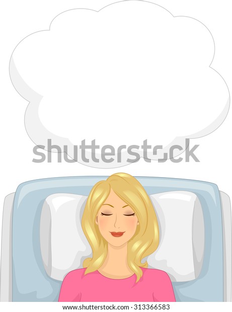 Illustration Unconscious Girl Undergoing Hypnotherapy Stock Vector ...