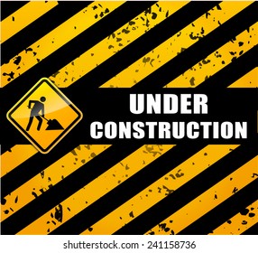 illustration of under construction page for website